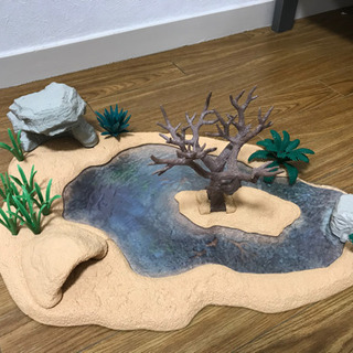 シュライヒ（Schleich）ワイルドライフ 動物達の水飲み場セット フィギュア