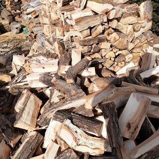 ★　受付中!　冬では遅い!　ヤナギ　広葉樹　100キロ単位6200円　配達無料エリアあり　ストーブ薪の画像