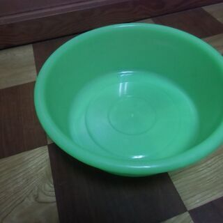 【取引成立】●無料● 洗面器 黄緑色 差し上げます。＊石川県＊美...
