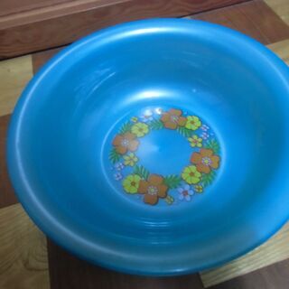 【取引成立】●無料● 花柄 レトロ 青 洗面器 差し上げます。＊...