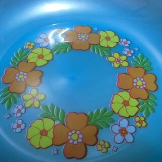 【取引成立】●無料● 花柄 レトロ 青 洗面器 差し上げます。＊石川県＊美川より*期間限定の画像