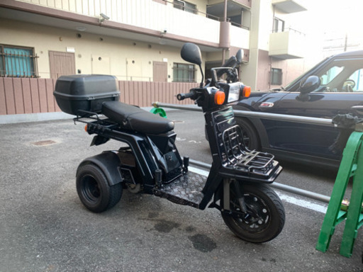 側車付軽二輪　ジャイロX  2人乗り　ノーヘル　ok