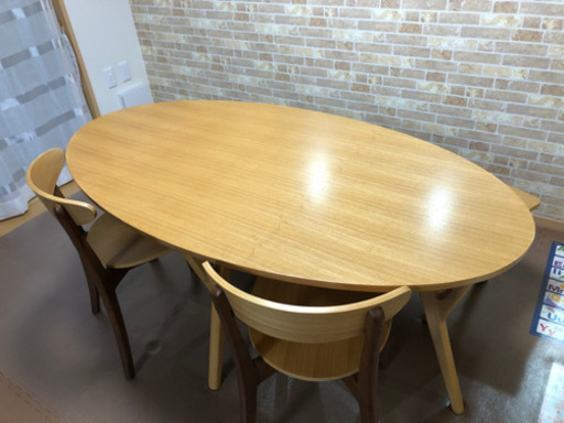 《商談中》Francfrancフランフラン　ダイニング　テーブル　椅子