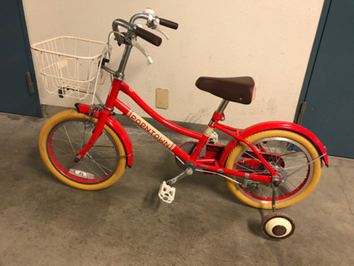子ども自転車　16インチ　赤　美品