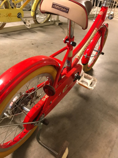 子ども自転車　16インチ　赤　美品
