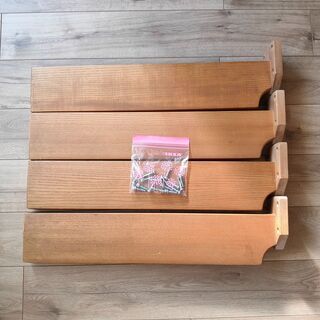 テーブル脚　タモ無垢材　４脚