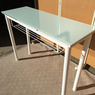 ☆年末セール☆家具大量処分☆ガラス天板カウンターテーブル