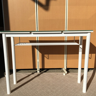 ☆年末セール☆家具大量処分☆ガラス天板カウンターテーブルの画像