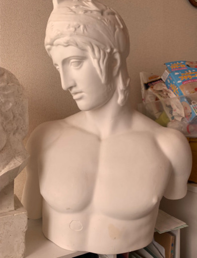 マルス 胸像 石膏像【受渡予定者決】