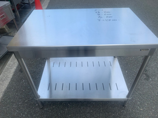 ☆中古品　タニコー　業務用作業台　900x600x800mm☆