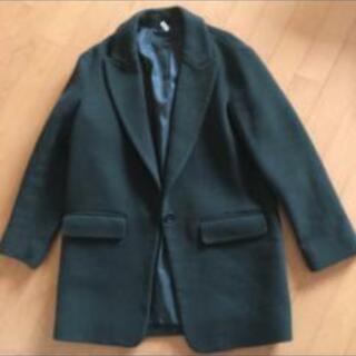 値下げしました美品 ユニクロ 緑コート Lサイズ
