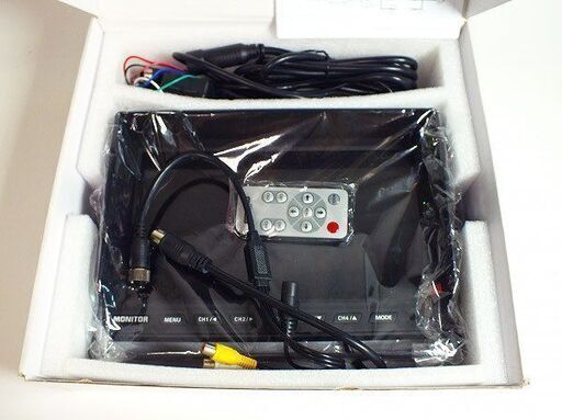 【苫小牧バナナ】展示未使用品 MAXWIN/マックスウィン 10.1インチ 4分割 ハイマウントモニター HM-1011 カメラ入力4系統対応♪