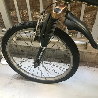 折り畳み自転車　グリーン