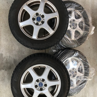 スタッドレス　バリ山　195/65 R15 アルミ付き4本の画像