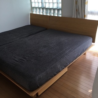 ［お引き取り可能な方］MUJI ダブルベッド