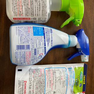セスキの激落ちくん、ガラスマジックリン、水周り用ティンクル