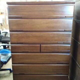 【店舗同時販売中】　光家具　　シャネルⅡ　　小引出あり　７段ハイチェスト　上下分離　引出厚底　【店頭ご来店購入限定】