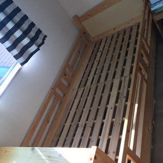 【引渡しました、メッセージ用】ニトリ　二段ベッド　譲りますの画像