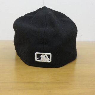 M 12-445 帽子 ニューエラー キャップ ブラック ニューヨーク・ヤンキース New Era Team Low Profile 59FIFTY 60.6㎝ の画像