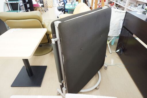 折り畳みベッド☆シングルサイズ☆ATEX☆ブラウン☆幅約88×長さ約190×高さ約26cm