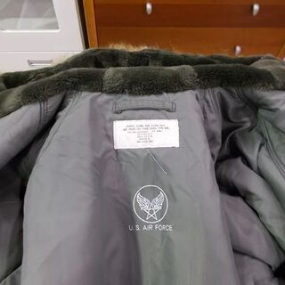 ◇ヒューストン N3B フライトジャケット サイズS U.S.AIR FORCE エアフォース ミリタリー JKT ナイロン セージグリーン 札幌市東区 新道東店の画像