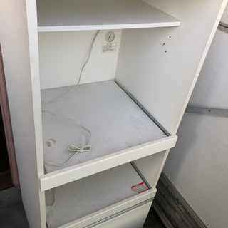 《台所収納》お洒落キッチンラック 食器棚 