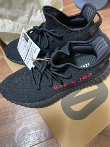 yeezy 350 v2 black red 新品　未利用