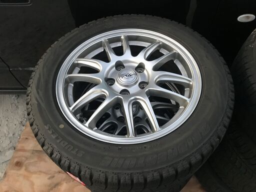 激安スタッドレス、社外アルミホイル4本セット、取り付け無料　205/55/16