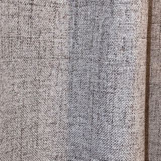 カーテン 浅いグレー 一級遮光 麻風の画像