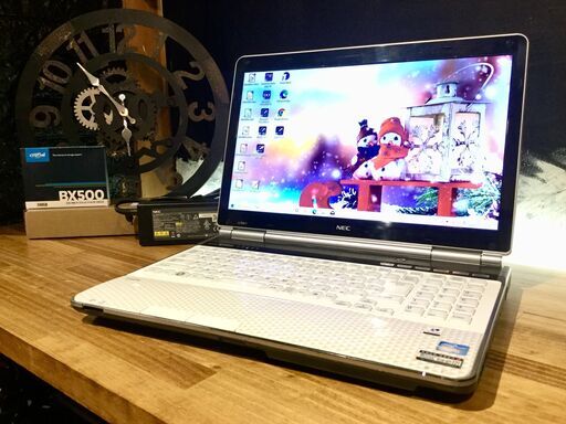 店頭にて売約済み。ご覧頂きありがとうございました。【一宮でWindows10搭載機！人気の NEC LAVIE クアッドコア Core i7 intel ホワイト 第2世代/新品SSD/RAM8GB　新品バッテリー搭載】一宮市のパソコンさぽーとMr.Carnival（ミスカニ）です！PC修理・販売、iPhone&iPad修理店【PayPay&メルペイ使えます！】店頭在庫PCのご紹介です！受け渡しは店舗にて(^^)/
