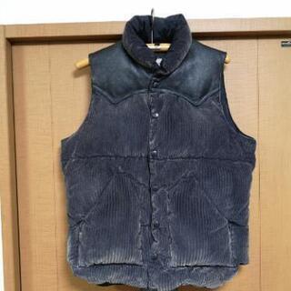 【美品】BEAMS ロッキーマウンテンフェザーベッド ダウンベスト 40 コーデュロイ