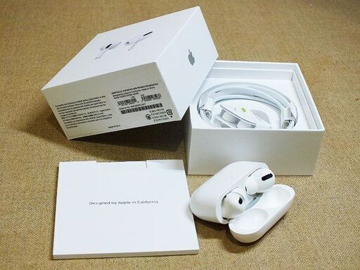 【苫小牧バナナ】中古・美品☆Apple/アップル AirPodsPro MWP22J/A ワイヤレス イヤホン Bluetooth 付属・箱付き♪