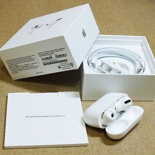 【苫小牧バナナ】中古・美品☆Apple/アップル AirPodsPro MWP22J/A ワイヤレス イヤホン Bluetooth 付属・箱付き♪