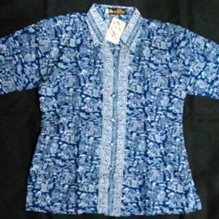 インドネシア BATIK Kuda Mas 半袖シャツ