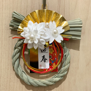 つまみ細工　お正月飾り　しめ縄　ミニ