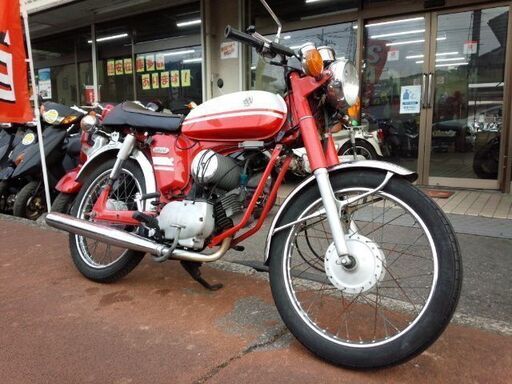 NO.3604　ＹＢ－１　２サイクルエンジン　クラッチ付４速ミッション車　レッド＆ホワイト　☆彡