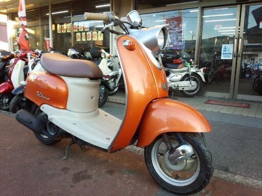 NO.3609　ビーノ（ＶＩＮＯ） ２サイクルエンジン　シャッターキー付き　後期モデル　メタリックオレンジ　☆彡