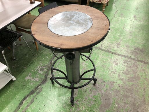 東谷 丸型バーテーブル TTF-214 キズ・ヨゴレ有