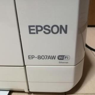 受渡先決定済！【ジャンク品】エプソンプリンター EP-807AW の画像