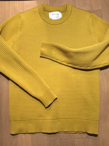 【Mサイズ】ESTNATION ワッフルクルーネックニット メンズ