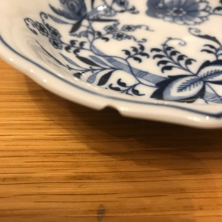 美品　ブルーダニューブ　カールスバード ブルーオニオン 小皿 13cm ７枚（プラス１枚）の画像