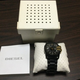diesel 腕時計　黒金　電池切れ