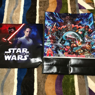 東京コミコン　アメコミ非売品バック10個セット　スターウォーズ等の画像