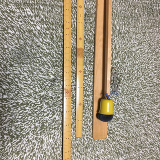 和裁道具　くけ台と物差し2本