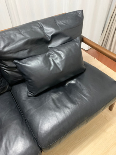 【美品です】KEYUKA レザーソファ 2.5人掛け