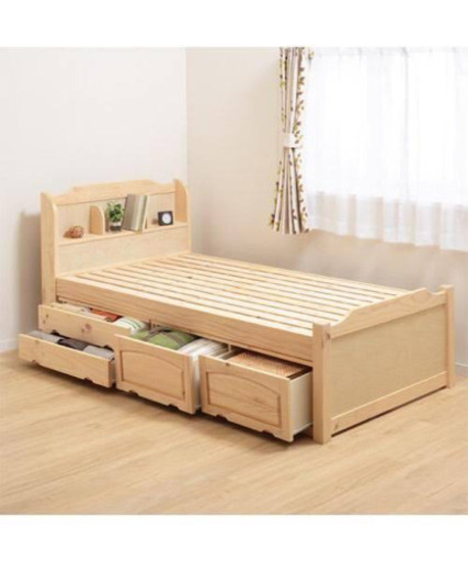 ニトリ　収納付きシングルベッド