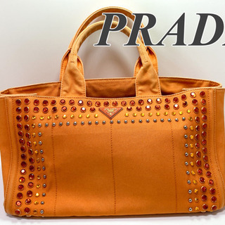 ⭐️セール⭐️本物★稀少色★PRADA プラダ カナパ ビジュ―...