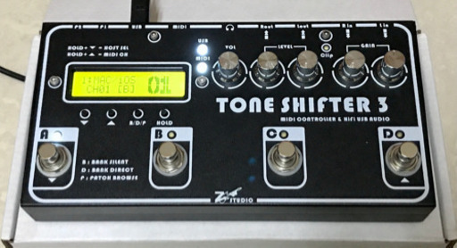 TONE SHIFTER 3 midi iOS対応 オーディオインターフェース midi フットコントローラー