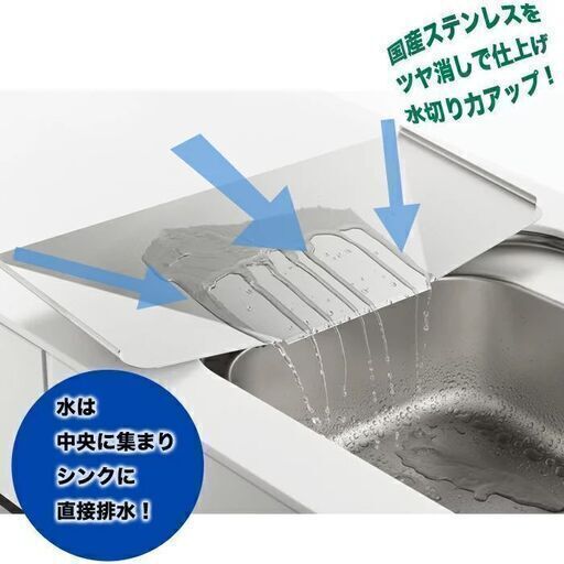【新品未使用】伸縮水切りラック シンクサイド幅の広がる水切りラック①