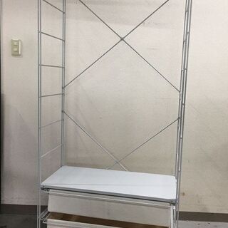 無印良品 MUJI スチールユニットシェルフ ワードローブセット ライト